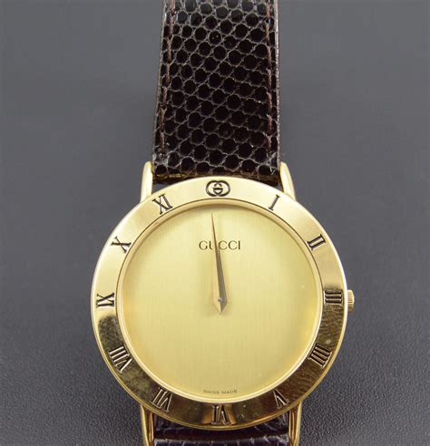 men's gucci wrist watch black face gold numerals|neiman marcus gucci watches.